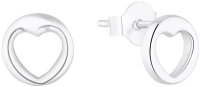 Ear studs with heart cutouts - s.Oliver Jewelry Model:...