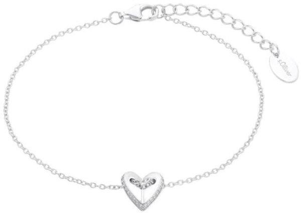 Bracelet with a heart pendant - s.Oliver Jewelry Model: 2035758