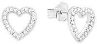 Heart ear studs with stones - s.Oliver Jewelry Model: 2017259