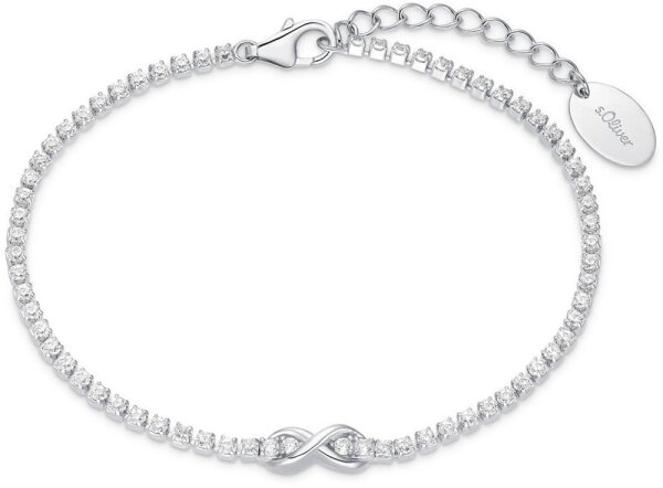 Tennis bracelet with an infinity pendant - s.Oliver Jewelry Model: 2034964