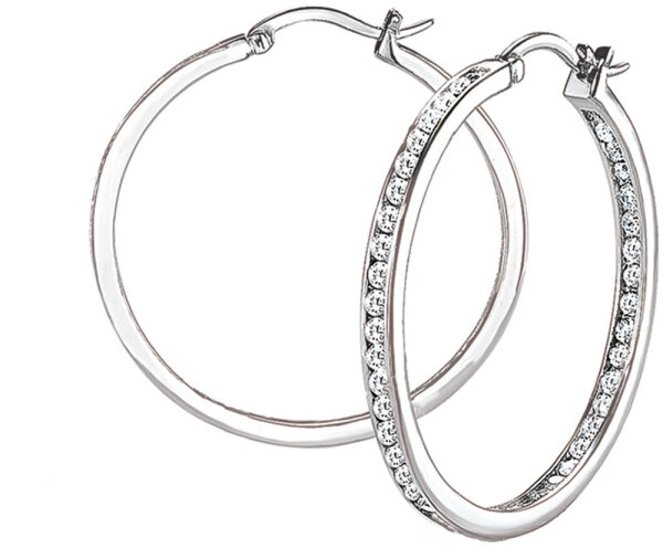 Hoops with stones - s.Oliver Jewelry Model: 2026067