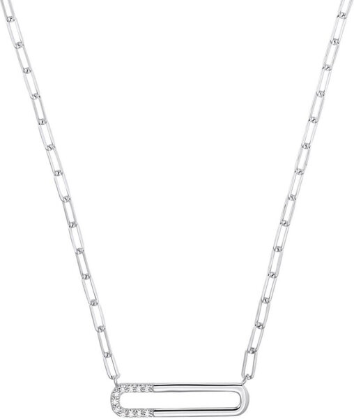 Chunky anchor chain with an oval pendant - s.Oliver Jewelry Model: 2034854