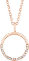 Necklace with a round pendant in rose gold plating - s.Oliver Jewelry Model: 2026070