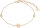 Bracelet with a flower pendant in rose gold plating - s.Oliver Jewelry Model: 2033878