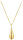 Long necklace with a teardrop pendant - s.Oliver Jewelry Model: 2035764