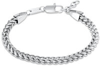 Silver-colored bracelet / double curb chain - s.Oliver Jewelry Model: 2032542