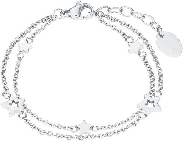 Double-layered kids bracelet with star pendants - s.Oliver Jewelry Model: 2027453