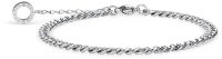 Curb chain bracelet stainless steel silver - Bering...