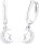 Prinzessin Lillifee 2035294 drop earrings with a moon and star