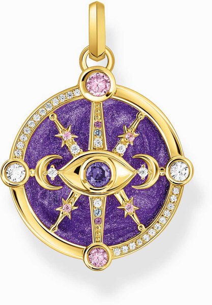 Chain pendant with an eye and cosmic details - Thomas Sabo Model: PE956-473-13