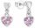 Prinzessin Lillifee 2013169 ear studs with a heart pendant