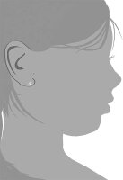 Prinzessin Lillifee 2036944 snowflake ear studs with stones