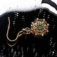 Aphonia snowflake drop earrings - Holzkern Model: Jewelry