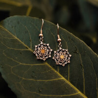 Aphonia snowflake drop earrings - Holzkern Model: Jewelry