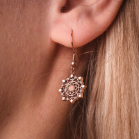 Aphonia snowflake drop earrings - Holzkern Model: Jewelry