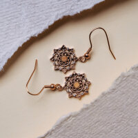 Aphonia snowflake drop earrings - Holzkern Model: Jewelry