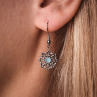 Aphonia snowflake drop earrings - Holzkern Model: Jewelry