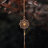 Aphonia bracelet with a snowflake pendant - Holzkern Model: Jewelry