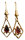 Daydreamer drop earrings with a stone - Holzkern Model: Jewelry