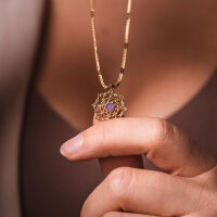 Aphonia necklace with a snowflake pendant - Holzkern Model: Jewelry