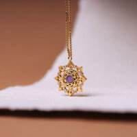 Aphonia necklace with a snowflake pendant - Holzkern Model: Jewelry