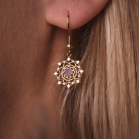 Aphonia snowflake drop earrings - Holzkern Model: Jewelry