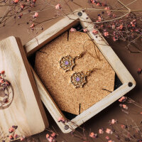 Aphonia snowflake drop earrings - Holzkern Model: Jewelry