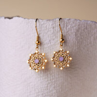 Aphonia snowflake drop earrings - Holzkern Model: Jewelry
