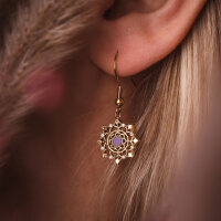 Aphonia snowflake drop earrings - Holzkern Model: Jewelry