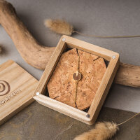 Opacity bracelet with a round wooden pendant - Holzkern Model: Jewelry