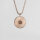 Stencil necklace with a round pendant - Holzkern Model: Jewelry
