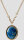 Mirror necklace with an oval pendant - Holzkern Model: Jewelry