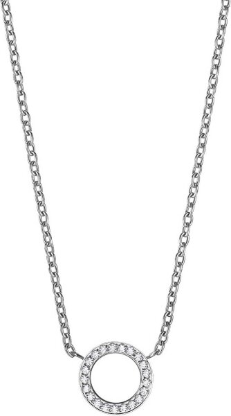 Necklace made of stainless steel with round pendant - Bering Jewelry Model: 435-17-450