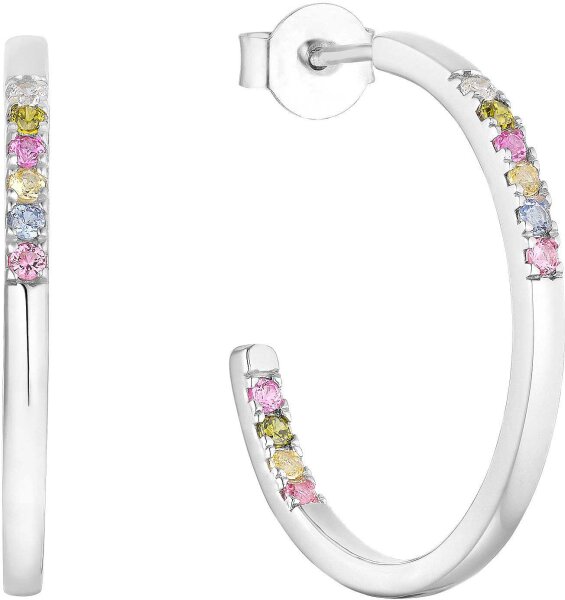Hoops with colorful stones - s.Oliver Jewelry Model: 2037840
