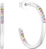 Hoops with colorful stones - s.Oliver Jewelry Model: 2037840
