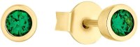 Ear studs with a green stone - s.Oliver Jewelry Model:...