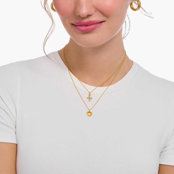 Necklace with heart pendant - Thomas Sabo Model: KE2234-413-39