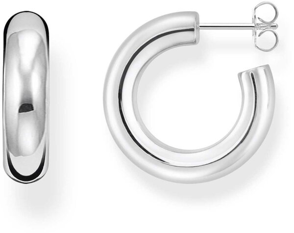 Silver-colored small hoops - Thomas Sabo Model: CR635-001-21