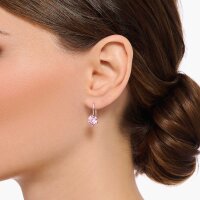 Drop earrings with pink stone detailing - Thomas Sabo Model: H2287-051-9