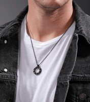 GUNPORT necklace with a round pendant - Police Model: PEAGN0035702