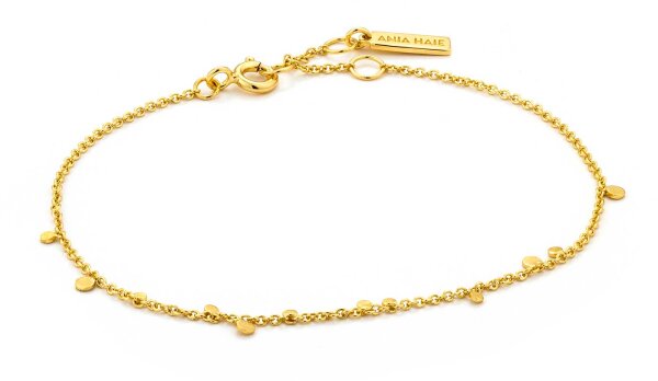 ANIA HAIE B005-02G bracelet with small disc pendants