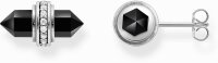 Ear studs with onyx crystal in a hexagon shape - Thomas Sabo Model: H2281-641-11