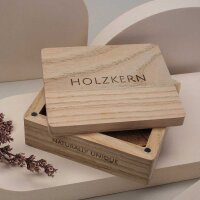 Familytie necklace (pearl/gold) delicate necklace with pearl pendant - Holzkern Model: Jewelry