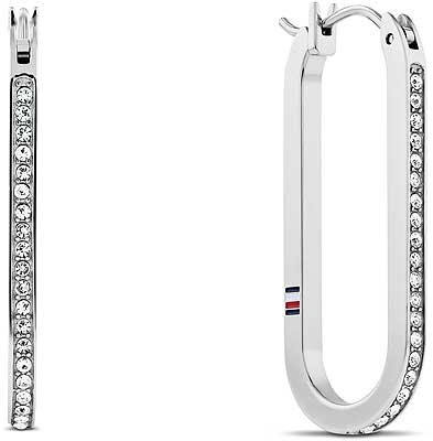 Stone-embellished hoops - Tommy Hilfiger Model: 2780865