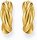 Gold-colored hoops in an interlaced look for romantic and elegant styles - Thomas Sabo Model: CR742-413-39