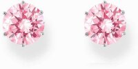 Ear studs with a large pink zirconia stone in brilliant cut - Thomas Sabo Model: H2300-051-9