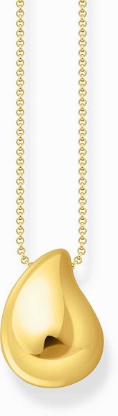 Necklace with a pendant in an organic teardrop shape featuring an open back design for a lightweight feel - Thomas Sabo Model: KE2281-413-39