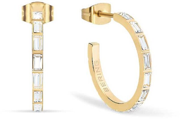 Hoops made of stainless steel with stones - Bering Jewelry Model: 738-27-05