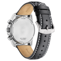 Citizen mens watch model: CA4640-09A with white dial and leather strap