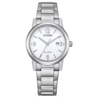 Citizen womens watch model: EW2720-57A with white dial, silver-coloured case and stainless steel bracelet